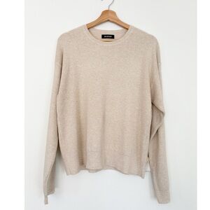 NAADAM || Cafe Cotton Cashmere Sweatshirt Crewneck Beige Cream Medium
